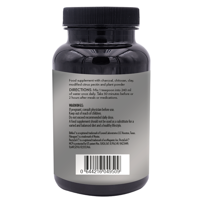 Quicksilver Scientific EU Ultra Binder, 120 g bottle for detoxification of toxins, supplement facts